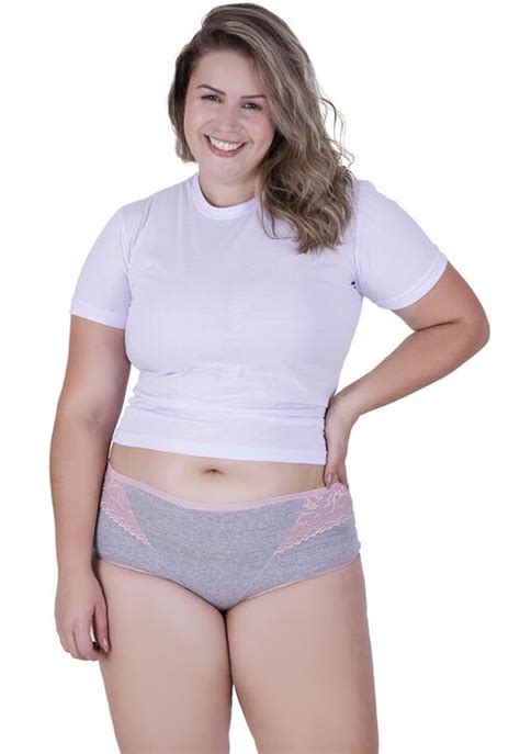 Calcinha Mimo Plus Size Algod O Concept Lingerie Romance A Partir De