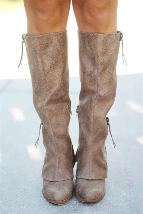 Sassy Classy Taupe Boots Fashion Boots Online Boutique Saved By