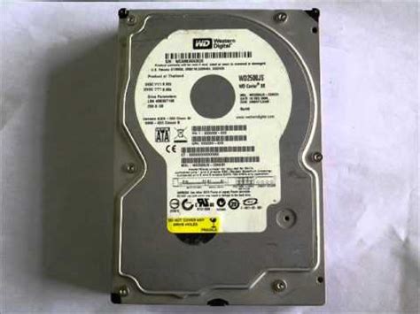 Western Digital Caviar SE WD2500JS-22NCB1 - YouTube