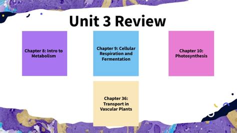 Ap Bio Unit 3 Review