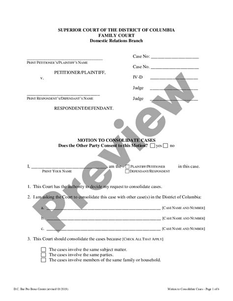 Motion To Consolidate Cases Form Us Legal Forms