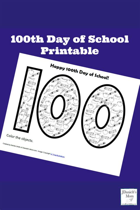 100th Day of School Printable