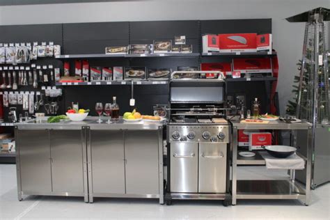 Уличная кухня Garden Н08 угловая, модульная из нержавеющей стали ...