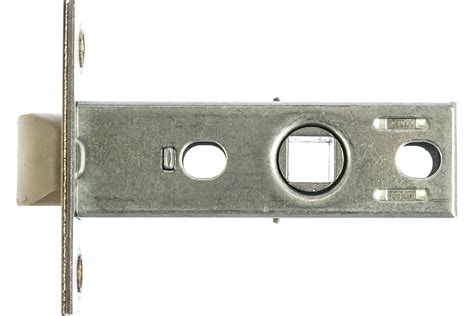 Дверная защелка НОРА-М С-45П пластиковый язычок, матовый никель 15470 ...