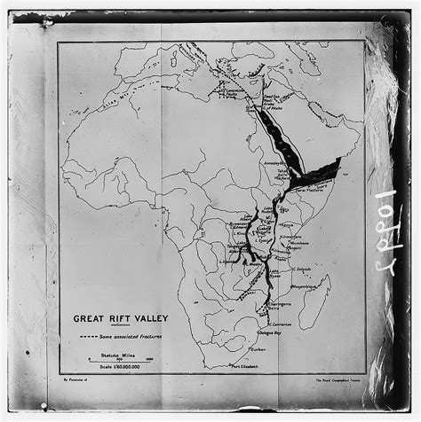 Map Of Africa Showing The Great Rift Valley Cont In Of Jordan Valley