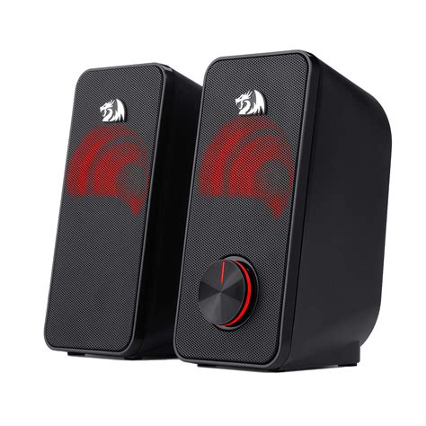 Redragon STENTOR GS500 Best Budget Gaming Speaker | Red Backlight | 2.0 ...