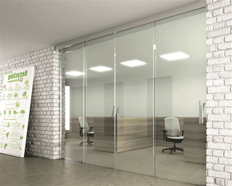 Стеклянные раздвижные перегородки - КомплектГласс