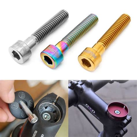 M6x30mm Titanium Bolts For Mtb Bicycle Column Headset Stem Cap Bolt