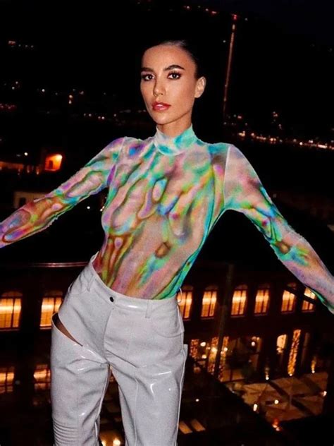 Multicolor Print Sexy Bodysuit Lingerie Turtleneck Corset Top Long Sleeve Bodys Para Mujer De