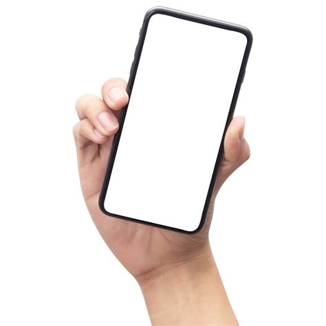 Hand Holding Phone Mockup Cutout Png File 8534726 Png