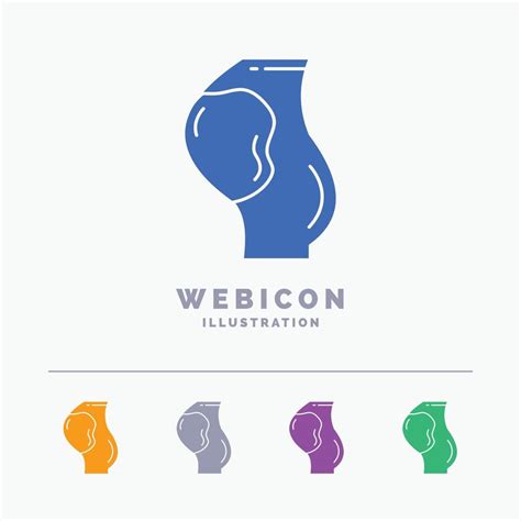 Pregnancy Pregnant Baby Obstetrics Fetus Color Glyph Web Icon