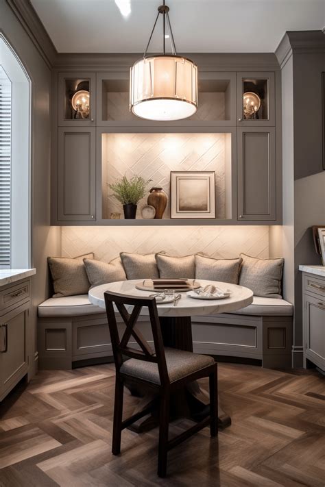 opulently tailored transitional style kitchen nooks perfect  cozy