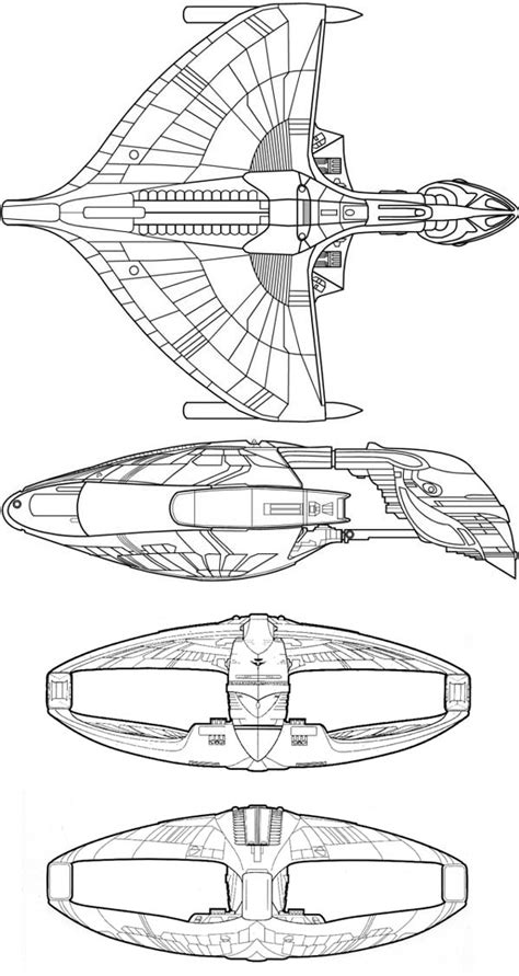 Starship Schematic Database Romulan Star Empire Cruisers