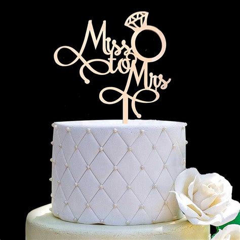 Amazon Miss To Mrs Cake Toppers Bridal Shower Mr And Mrs Wedding