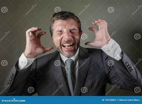 stressed businessman screaming crazy frustrated  worried suffering