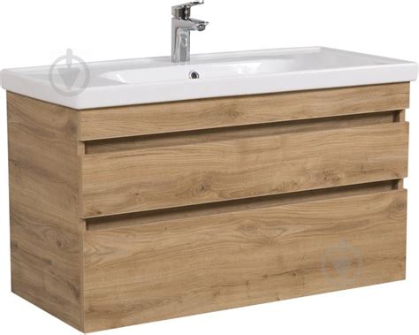 ᐉ Тумба подвесная Aqua Rodos Винтаж севилья 100 см с умывальником Frame ...