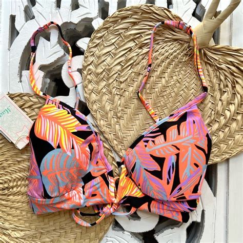 Maaji Swim Maaji Tropical Reversible Bikini Swim Top Poshmark