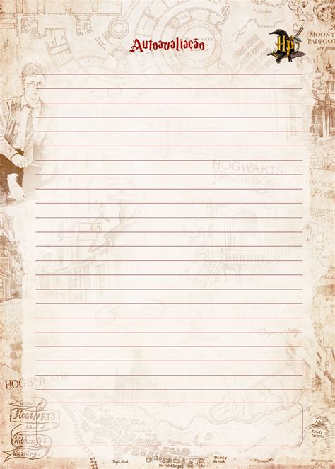 Planner Professor Harry Potter Autoavaliacao - Fazendo a Nossa Festa