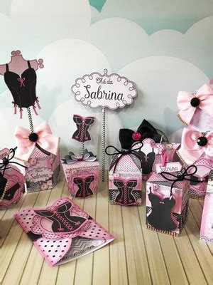 Kit Para Mesa Cha De Lingerie Onca Itens Compre Produtos Personalizados No Elo
