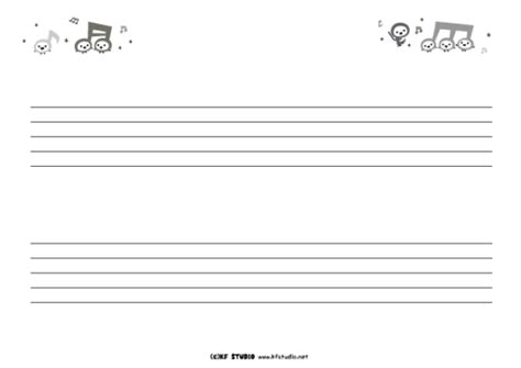 五線譜（2段） Kf Studio