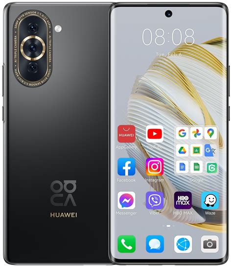 Смартфон Huawei - nova 10, 6.67'', 8/128GB, Starry Black | Ozone.bg