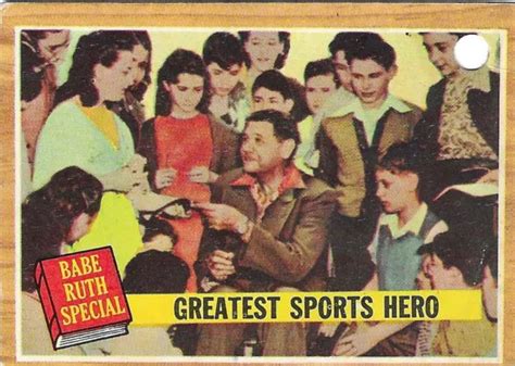 Topps Babe Ruth Sp Cial Greatest Sport Hero Super Carte
