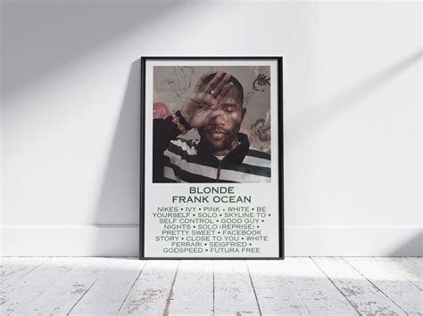 Frank Ocean Poster Blonde Poster Frank Ocean Print Etsy