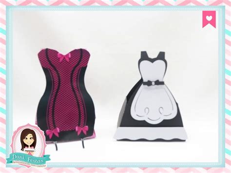 Caixa Vestido Ch De Lingerie Dani Papeleira