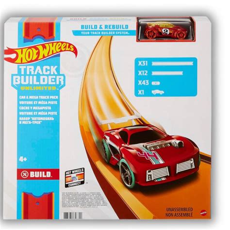 Tor Samochodowy Hot Wheels Track Builder Mega Zestaw Zabawka Ftl Cena Opinie