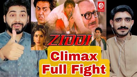 Ziddi Movie Climax Fight Pakistani Reaction Sunny Deol Raveena Tandon