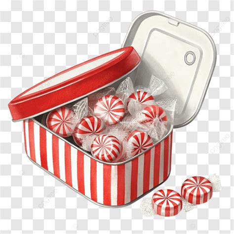 Vintage Peppermint Candy Tin Peppermint Candy Vintage Tin Striped