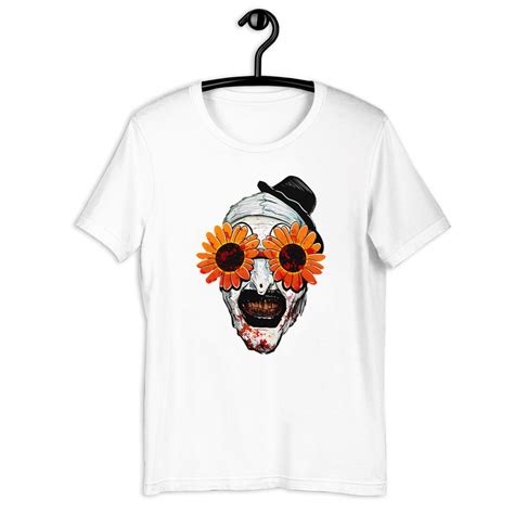 Art The Clown Terrifier 2 Sunflower Sunglasses Classic T Shirt Art The Clown Shirt Terrifier