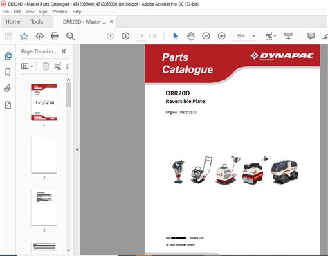 Dynapac Drr D Reversible Plate Engine Hatz B Spare Parts Catalogue