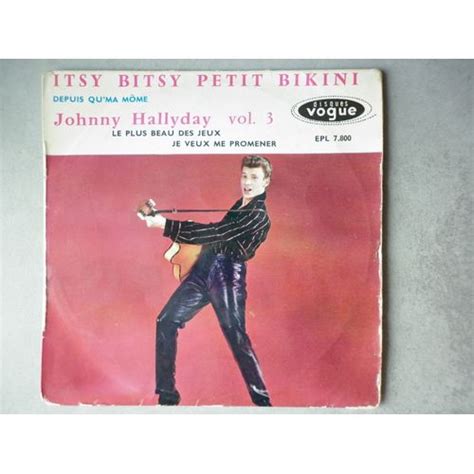 Johnny Hallyday Tours Ep Vinyle Itsy Bitsy Petit Bikini Vol Rakuten