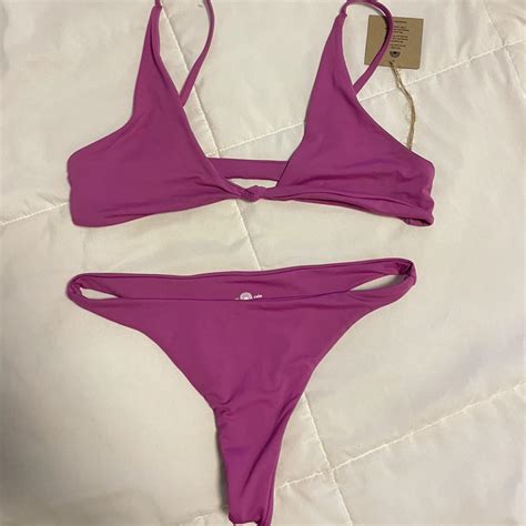 Toast Swim Purple Pink Bikini Never Worn Depop