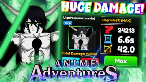 Maxed Evolved Mythical Ulquiorra Is Op Anime Adventures Youtube