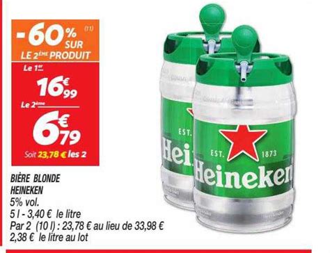 Promo Bi Re Blonde Heineken Chez Netto Icatalogue Fr