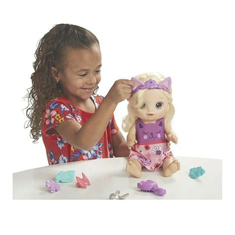 Baby Alive Snip N Style Baby Blonde Hair Talking Doll With Bangs That