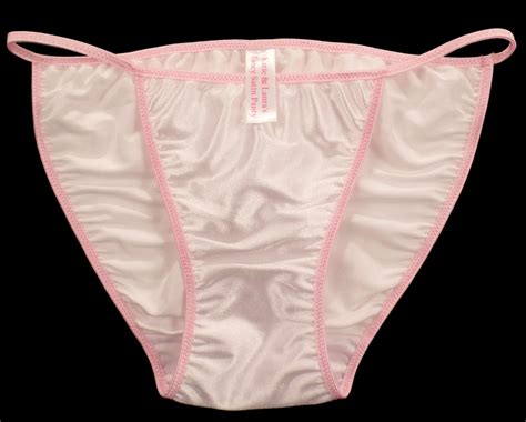Katie Laura S Fancy Satin Panties String Bikini Panties