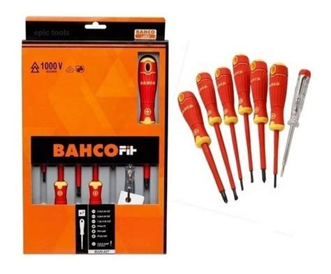 Set Destornilladores Electricos Profesional Bahco V Cuotas Sin