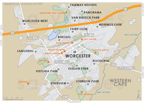 Map Of Worcester