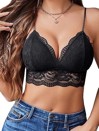 Avidlove Lace Bralette For Women V Neck Tank Top Spaghetti Strap Tube Slim Camisole Lingerie
