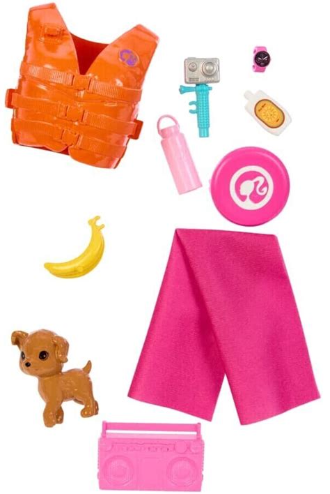 Barbie Doll With Surfboard And Puppy Poseable Brunette Beach Doll Hpl Au Meilleur Prix Sur