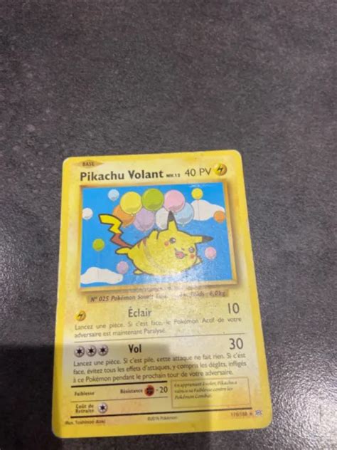 Carte Pok Mon Pikachu Volant Secr Te Set Platine Rivaux