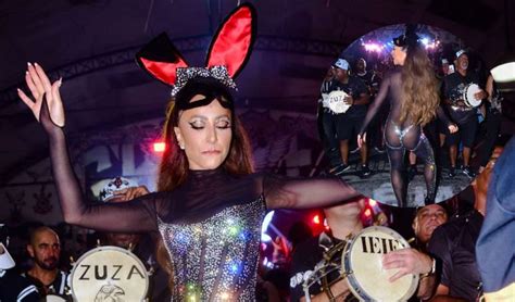 Sabrina Sato mostra frente e verso de look transparência cristais e detalhes nude em ensaio