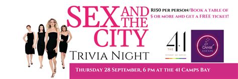 Book Tickets For Sex And The City Trivia Night At The Camps Bay Thursday September