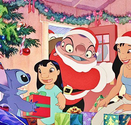 Merry Christmas From Lilo And Stitch Disney Movies Characters