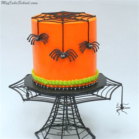 Chocolate Spiders! Free Halloween Cake Video | My Cake School