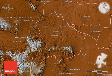Physical Map Of Sain Alto