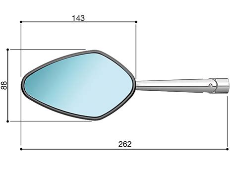 Retrovisor Rizoma Veloce Naked BS B Cazunatti Motos